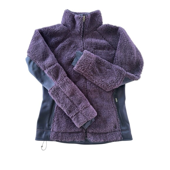 Columbia Womens Size Medium Purple Sherpa Fleece Full Zip Jacket Coat - Picture 1 of 7